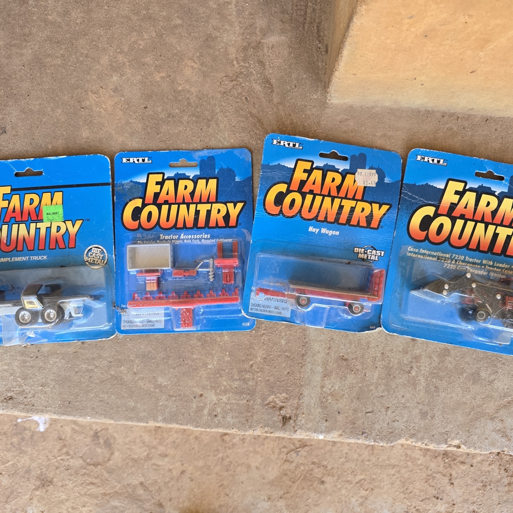 Toy Vehicle Set - Red and Blue